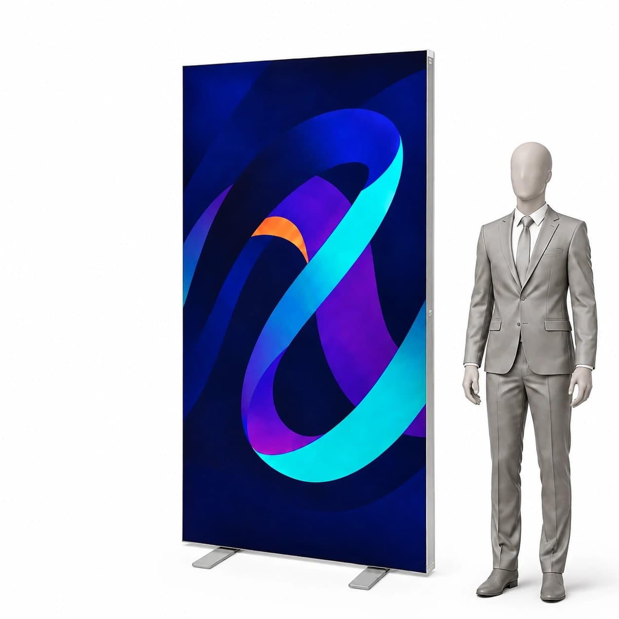 Leuchtkasten LED BOX Premium | Doppelseitig + Rollentasche Premium