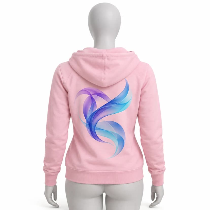 Damen-Kapuzenpullover JHK Kangaroo Lady mit Druck