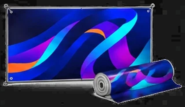 Werbebanner und Druckmaterial