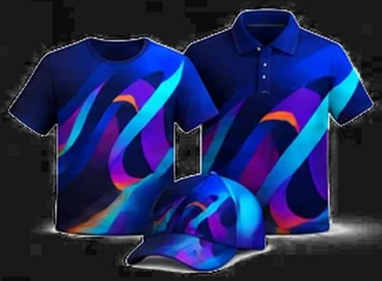 T-Shirts, Poloshirts und Firmenkappe