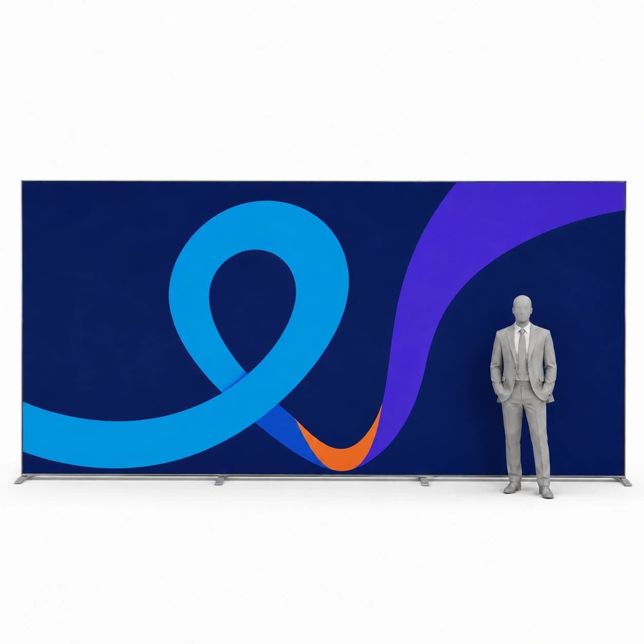 Leuchtwand LED Backlight 600x250 mit Druck