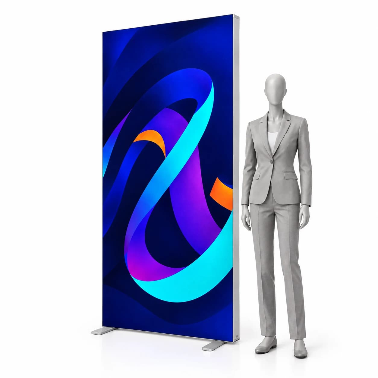 Leuchtwand LED BOX Compact 85x200 mit Druck