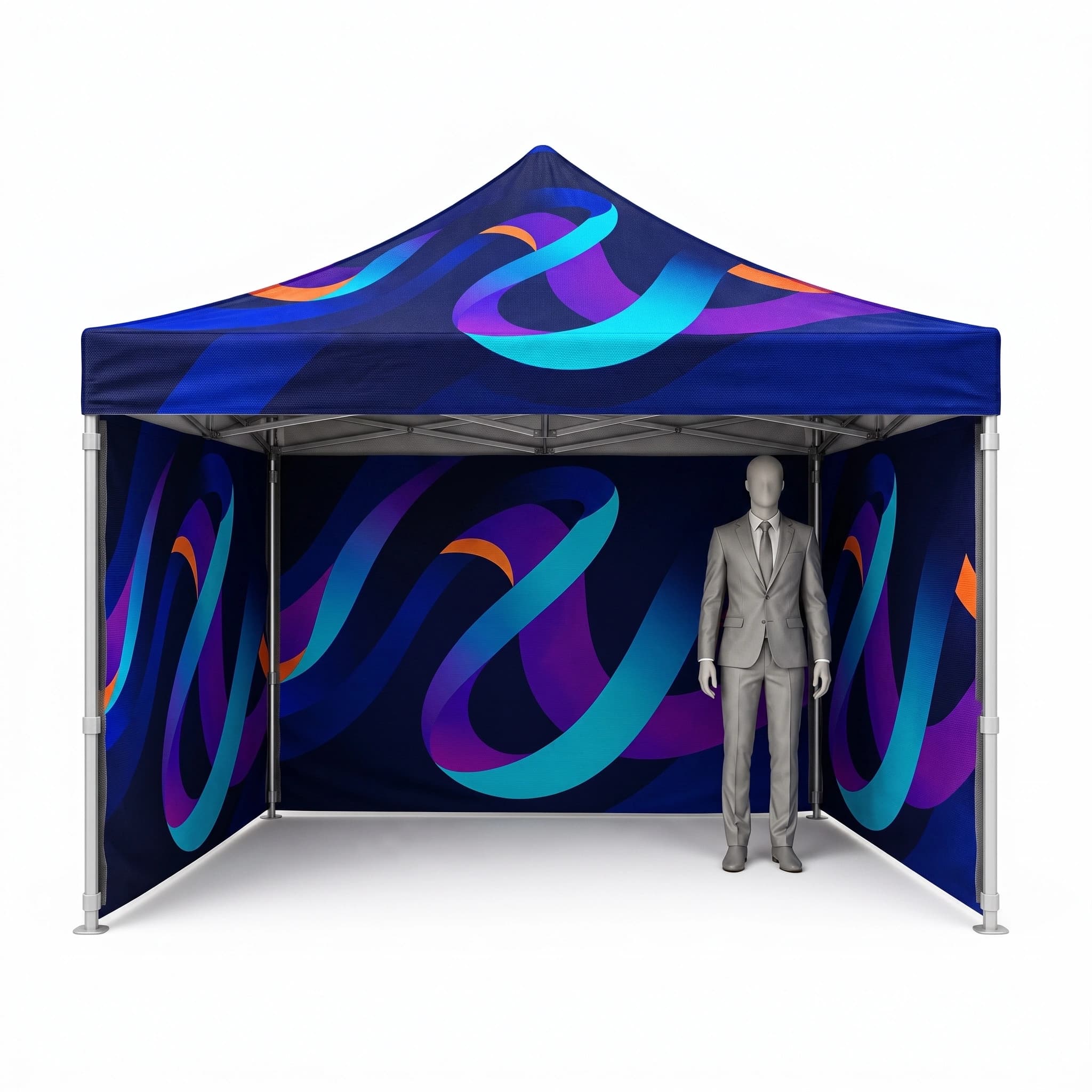 Event-Werbezelt 2,5 x 2,5m mit Druck, Foto und Modellvergleich