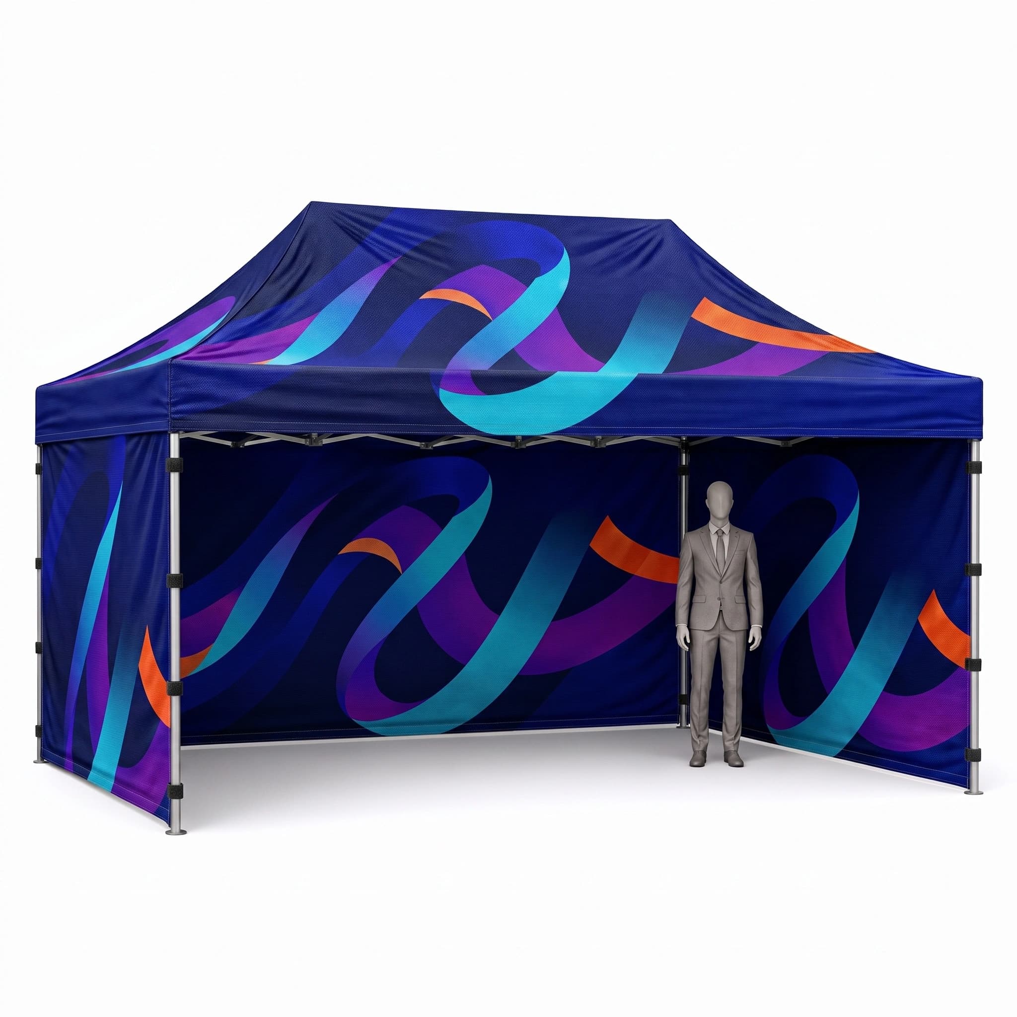 Event-Werbezelt 3 x 4,5m mit Druck, Foto und Modellvergleich