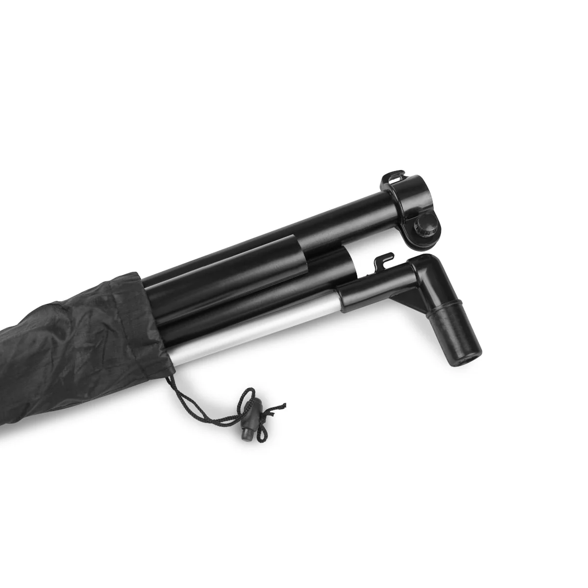 Zusammengelegter H-Mast in der Polyestertasche