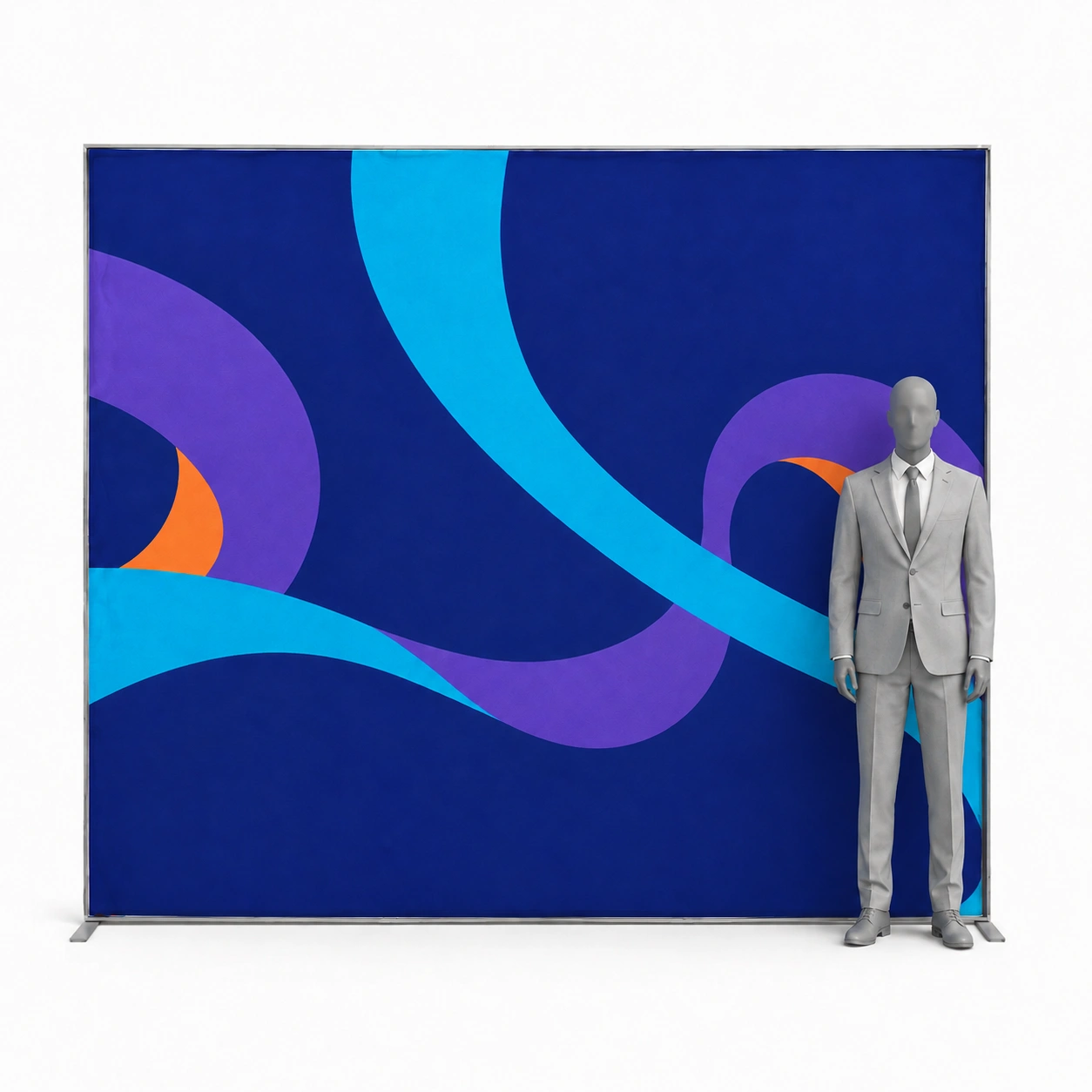 Leuchtwand LED Backlight 300 × 250 cm mit Grafik