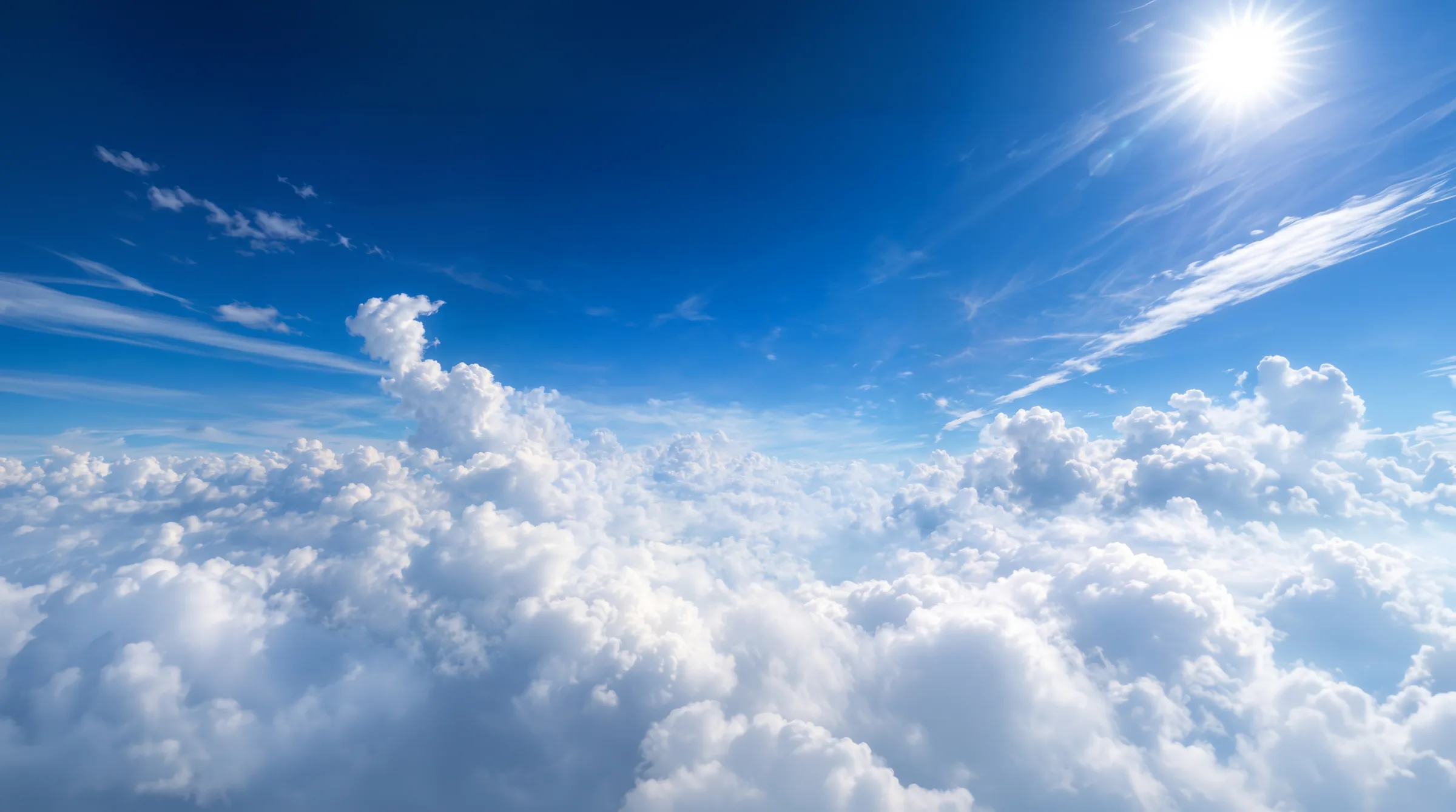 Himmel über den Wolken